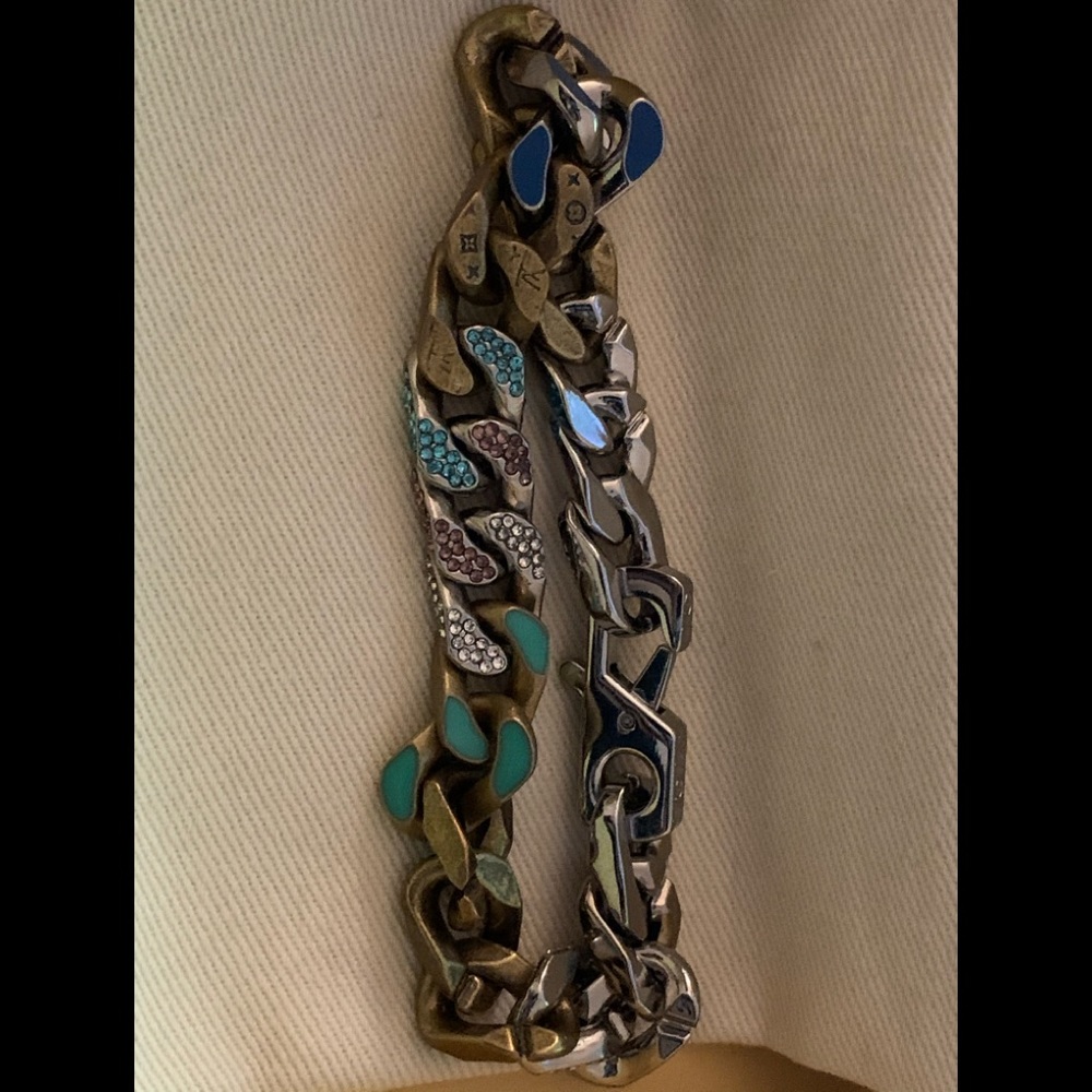 Louis Vuitton Chain Links patches bracelet